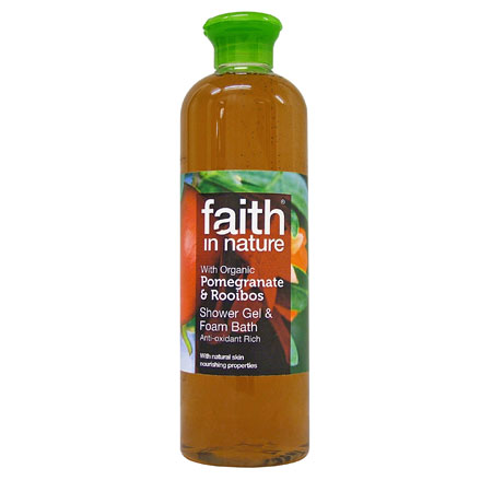 Image of Faith in nature Showergel granatæble-rooibos 400ml