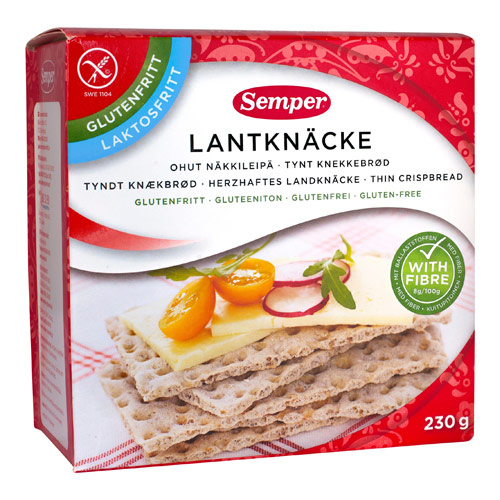 Image of Landknækbrød glutenfrit fra Semper - 230 gram