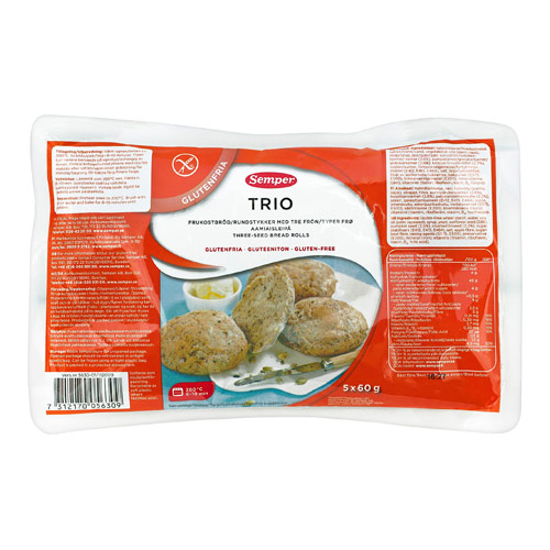 Image of Brød trio glutenfri fra Semper - 300 gram