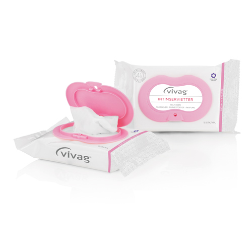 Image of Vivag Female Wet Wipes 15 stk. med låg