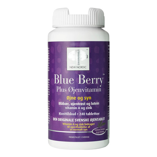 Image of Blue Berry plus øjenvitamin 10 mg - 240 tabletter