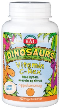 Image of DinoSaurs vitamin C-rex børn - 100 tyggetabletter