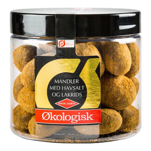 Image of Mandler med havsalt og lakrids Øko - 105 gram