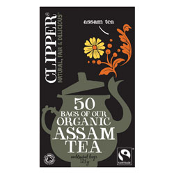 Image of Clipper Assam te økologisk - 50 breve