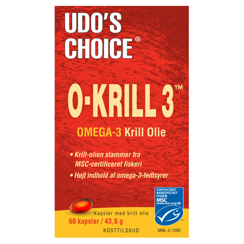 Image of Udo's choice Krill olie 500 mg - 60 kapsler