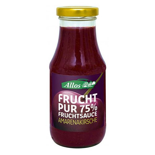 Image of Allos Frugtsauce Kirsebær (Amarena) Ø (250ml)