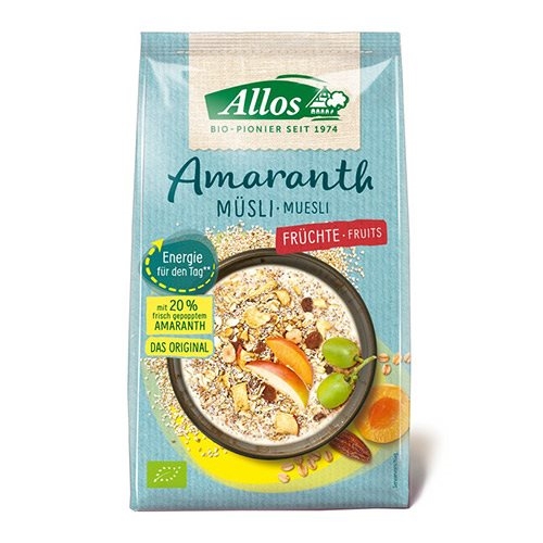 Image of Amaranth øko mysli med frugt fra Allos - 500 gram