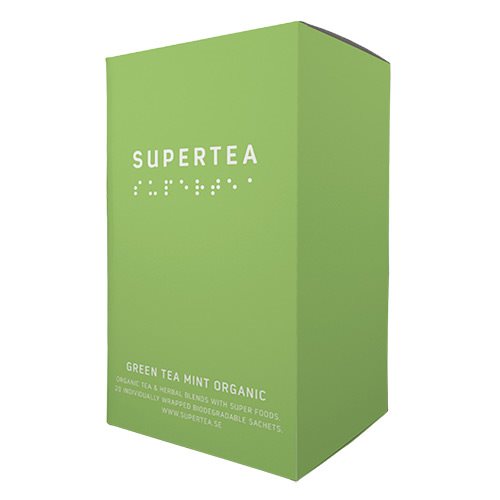 Image of Green tea mint økologisk te Supertea - 20 brev