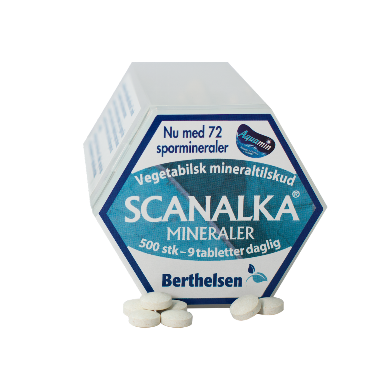 Image of Scanalka Mineraler Berthelsen - 500 tabletter