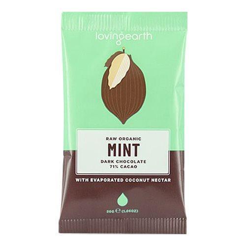 Image of Chokolade Mint 71% kakao Ø Loving Earth - 30 gram