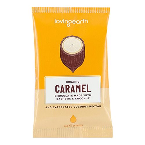 Image of Chokolade Caramel cashew-kokos Loving Earth Ø 30 g