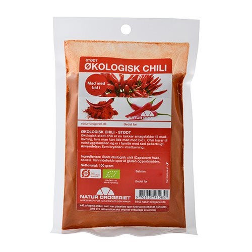 Image of Chili stødt fra Natur Drogeriet Økologisk - 100 gr