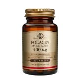Folsyre 400 mcg (Folacin) Solgar - 100 tabletter