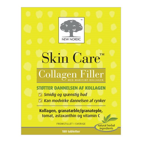 Image of Skin care collagen filler - 180 tabletter