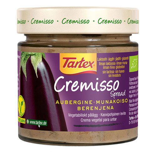 Image of Tartex Cremisso Aubergine Øko - 180 gram