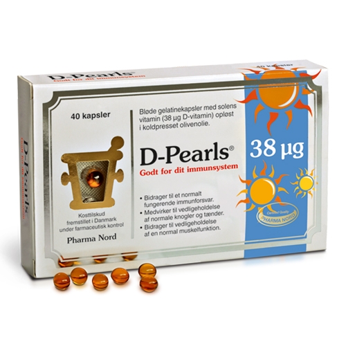 Image of Pharma Nord D-Pearls 38 µg- (40 tabletter)