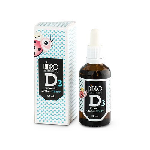 Image of Bidro D3 vitamin dråber baby (50 ml)