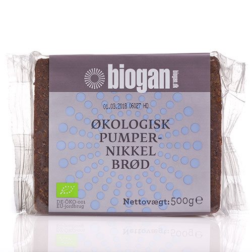 Image of Pumpernikkelbrød Økologisk fra Biogan - 500 gram