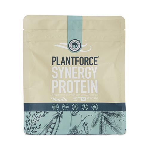 Image of Plantforce Synergy Vanilje Proteinpulver 400 gr