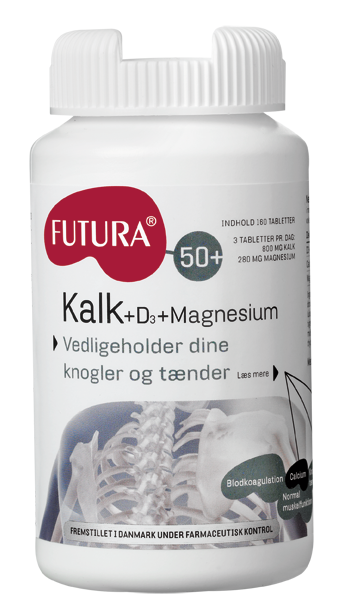 Image of Kalk + D3 vitamin + magnesium Futura - 160 tablett