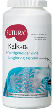 Image of Kalk + D3 vitamin Futura - 190 tabletter