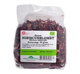 Image of Hibiscus knust Natur Drogeriet Øko - 90 gram