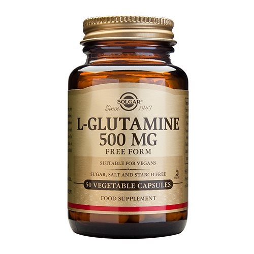 Image of L-Glutamine vegicaps 500mg fra Solgar - 50 kapsler